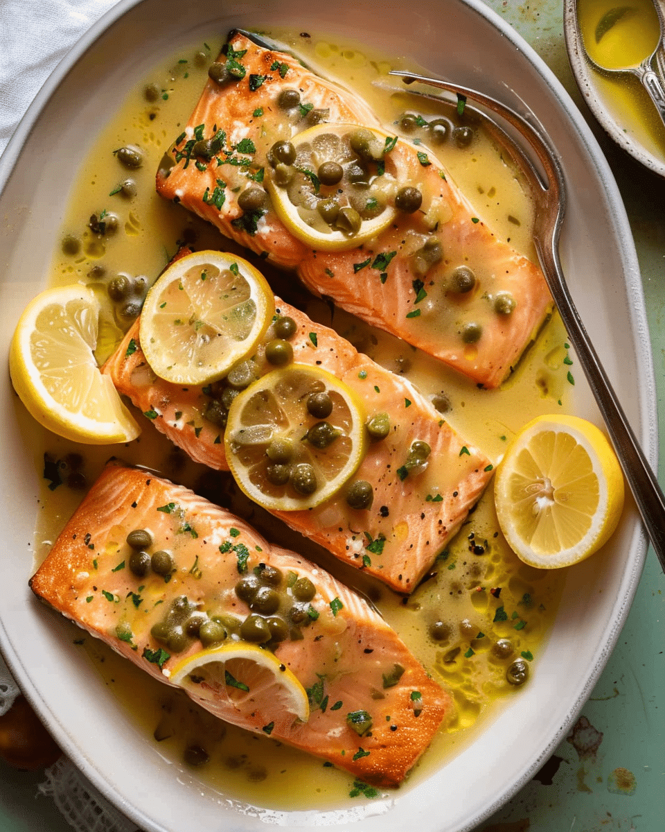 Salmon Piccata (Low Carb)