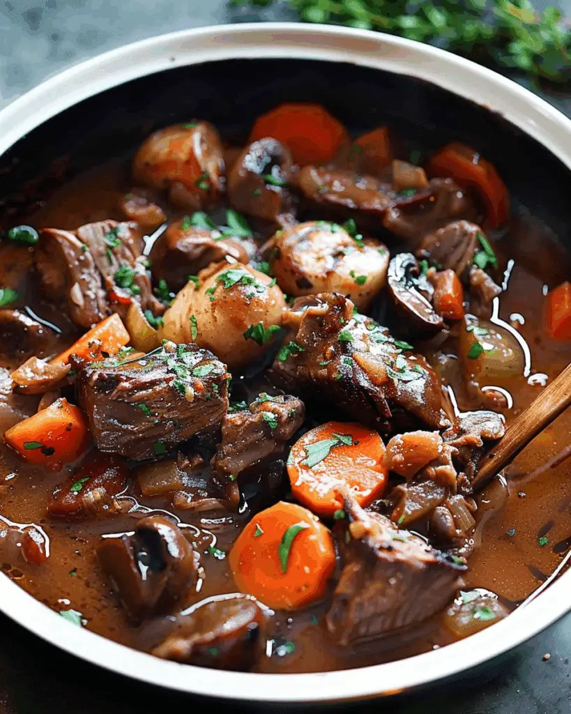 Slow Cooker Beef Bourguignon