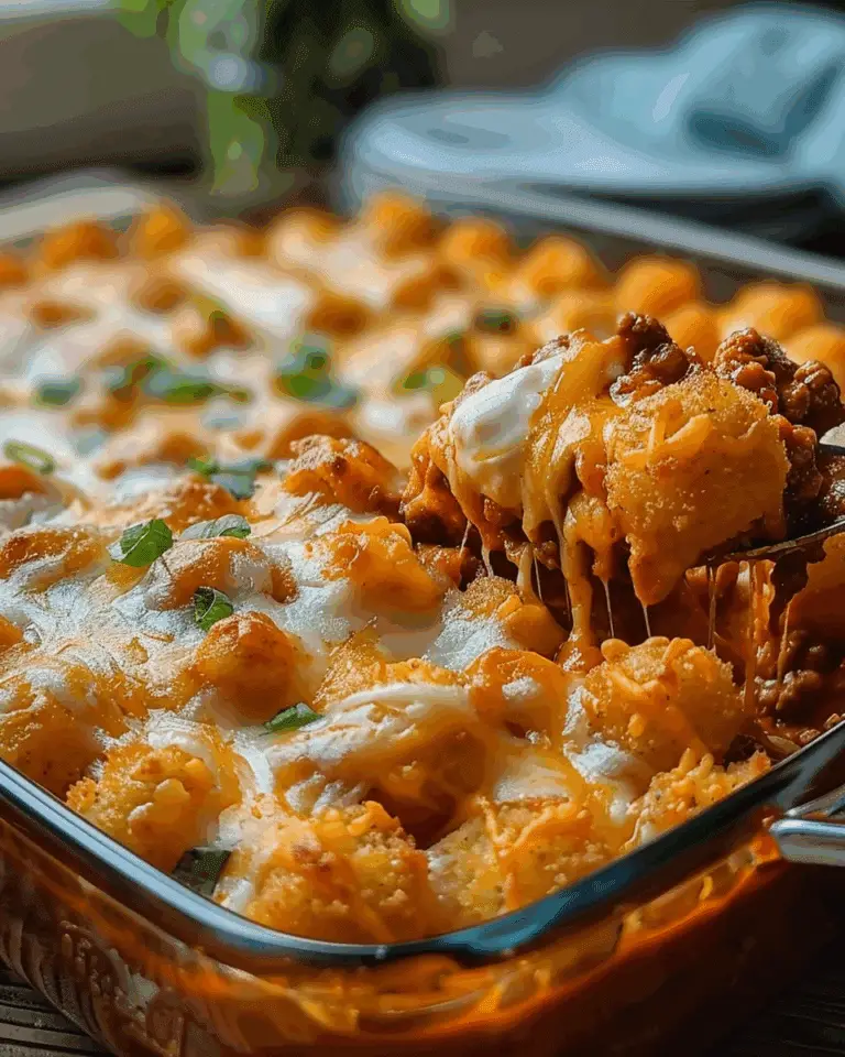 Chili Cheese Tater Tot Casserole: A Family Favorite Dish!