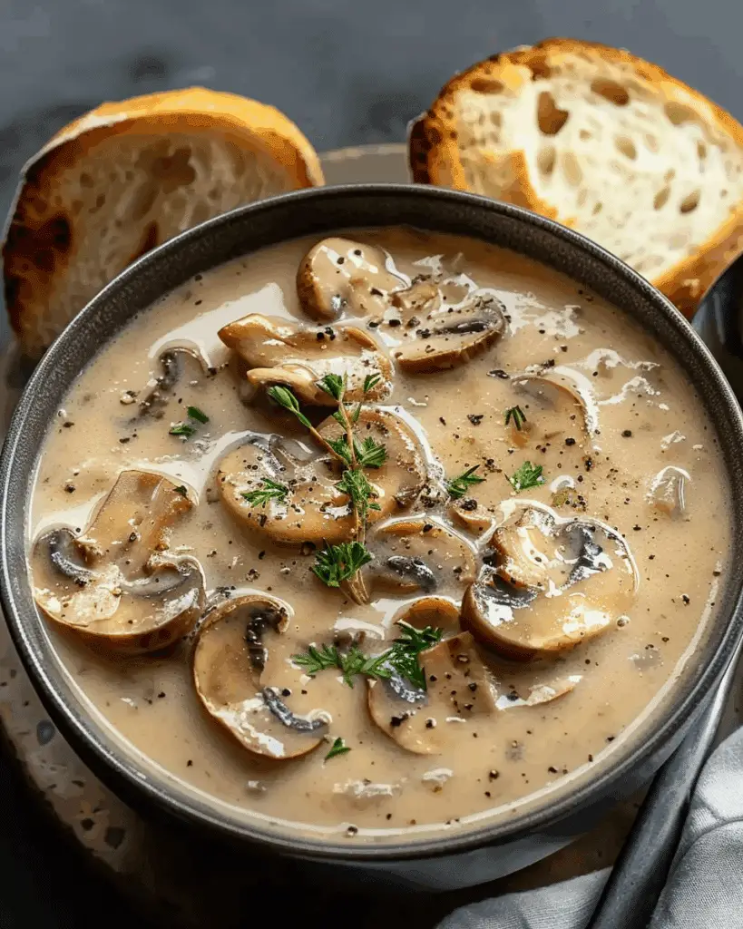 Creamy Mushroom Soup Recipe – Quick, Easy, and Delicious