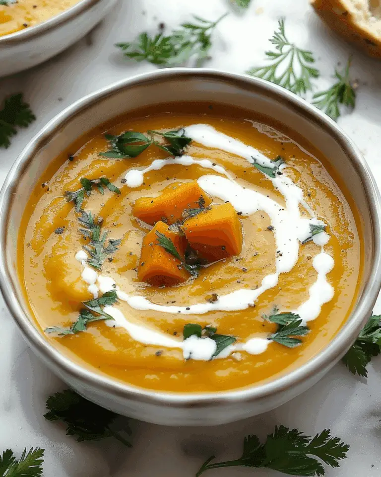 Easy Butternut Squash and Sweet Potato Soup