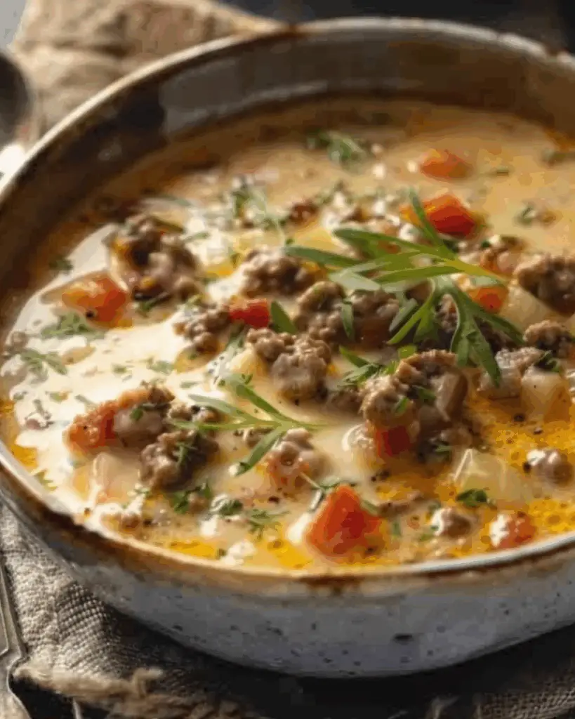Cheeseburger Soup