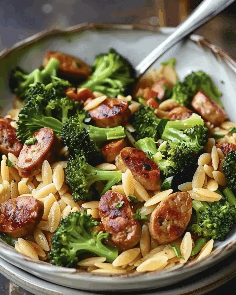 Chicken Sausage and Broccoli Orzo: A Delicious Recipe!
