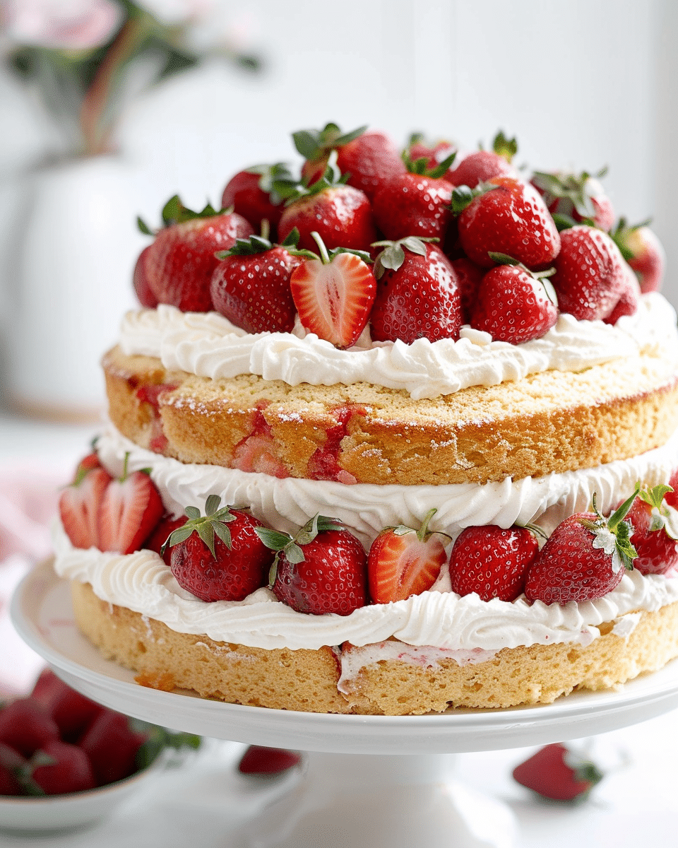 Strawberry ‘Shortcake’ Layer Cake