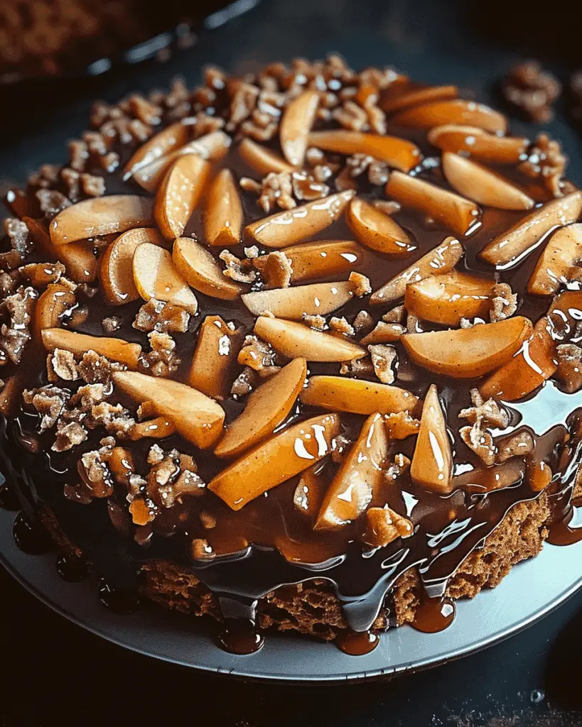 Glazed Honeycrisp Apple Fritter Cake