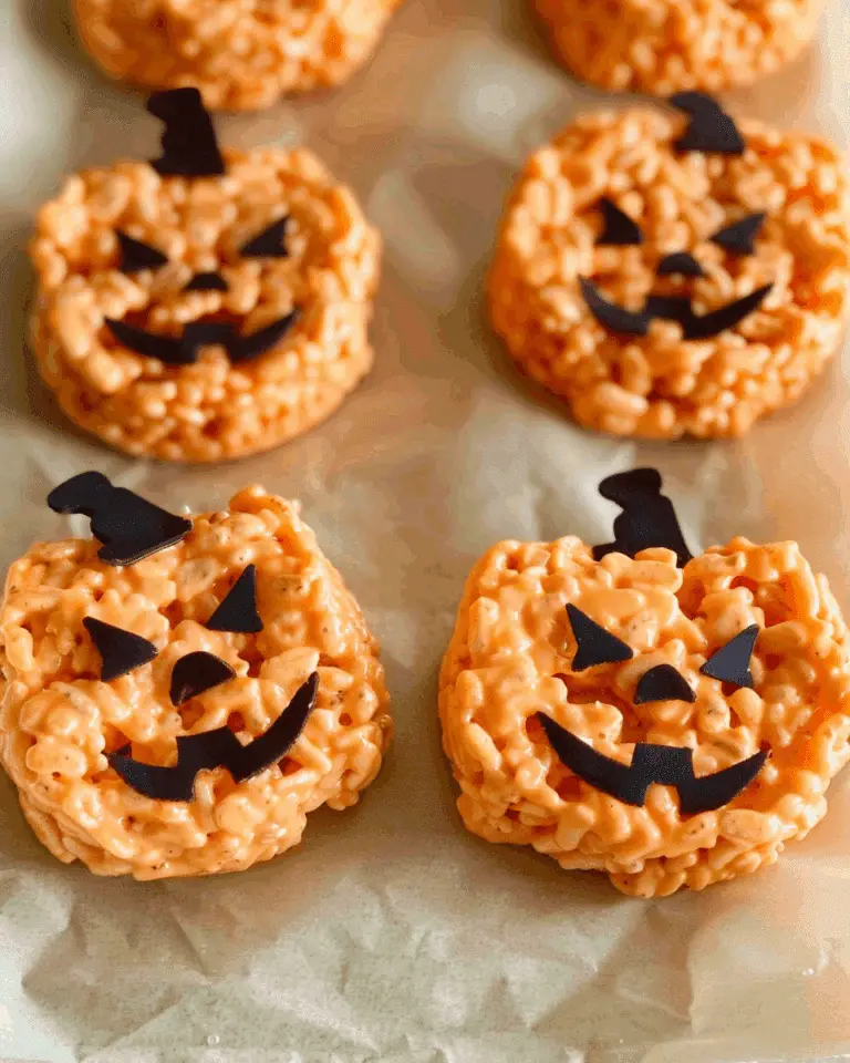 Jack-O’-Lantern Rice Krispie Treats