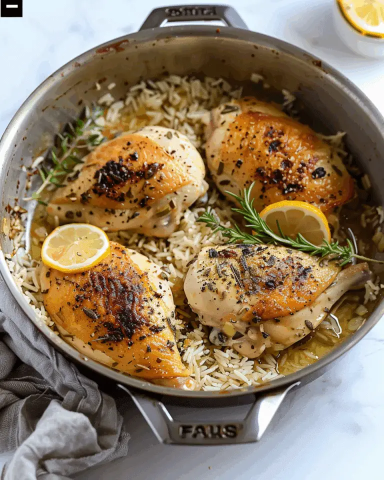One Pot Lemon Herb Chicken and Rice