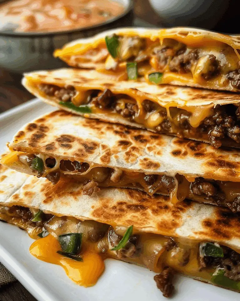 Blackstone Cheeseburger Quesadilla