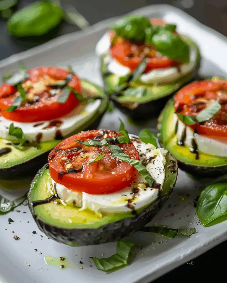 Caprese Stuffed Avocados Recipe