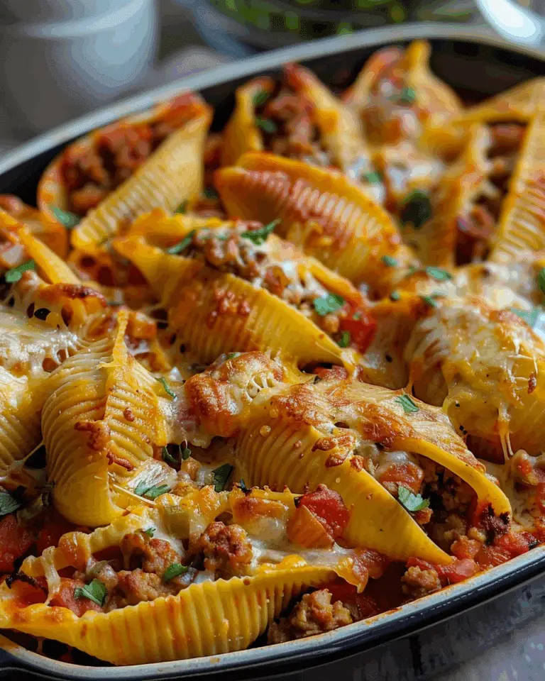 Cheesy Taco Stuffed Pasta Shells