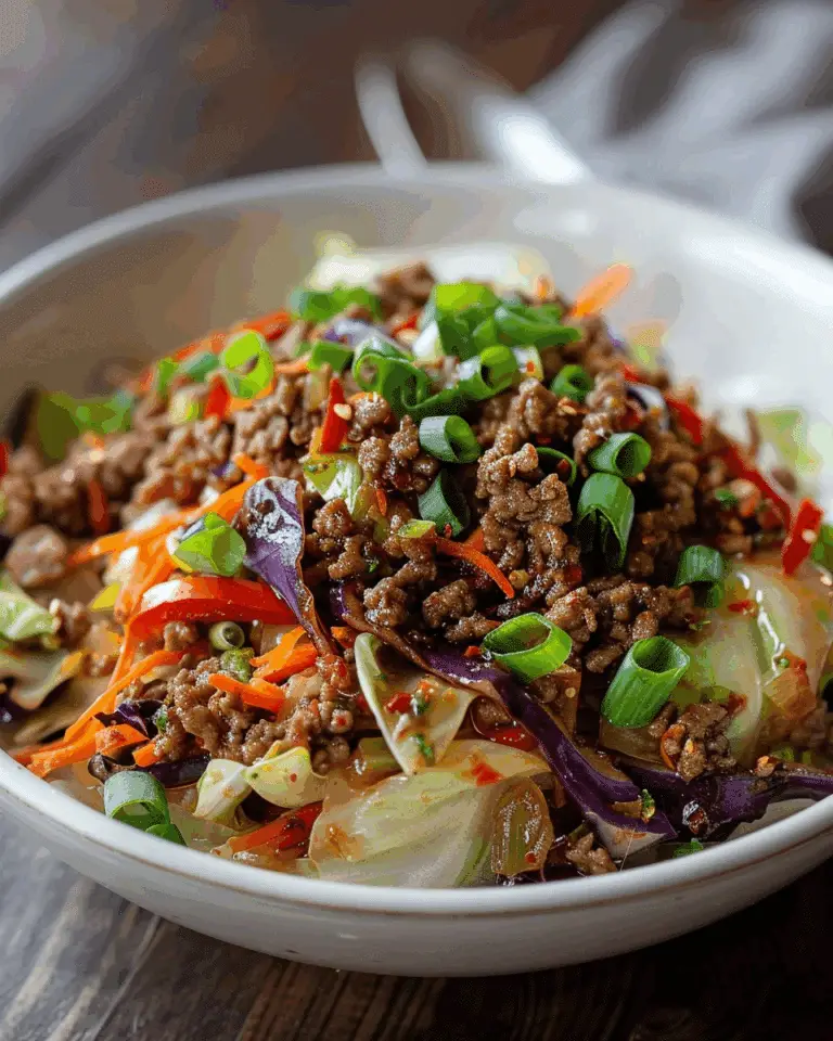 Healthy Chinese Ground Beef Cabbage