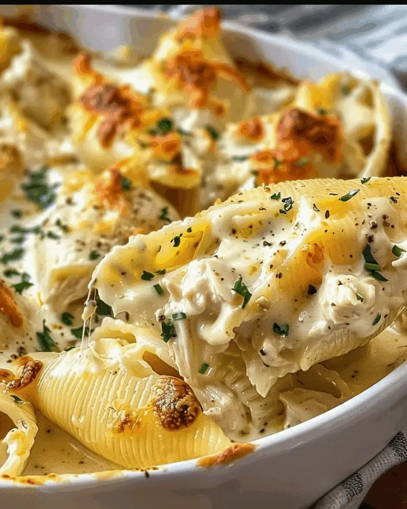 Million Dollar Chicken Alfredo Stuffed Shells Recipe