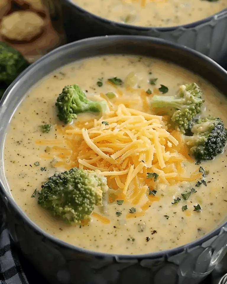Crockpot Broccoli Cheese Soup