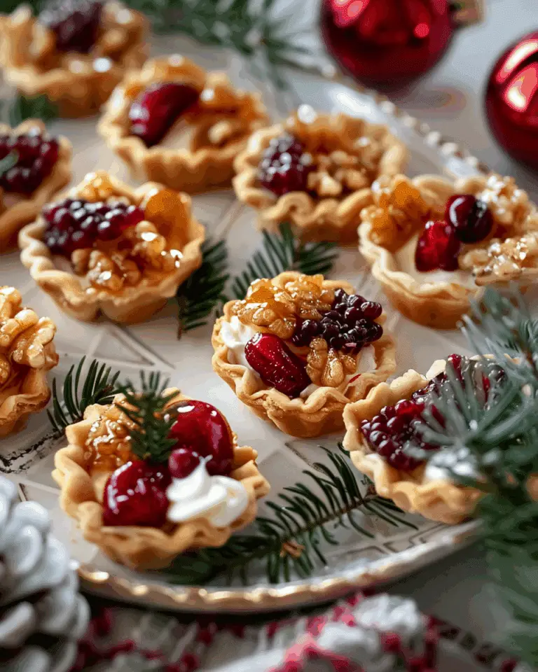 Cranberry Brie Phyllo Cups