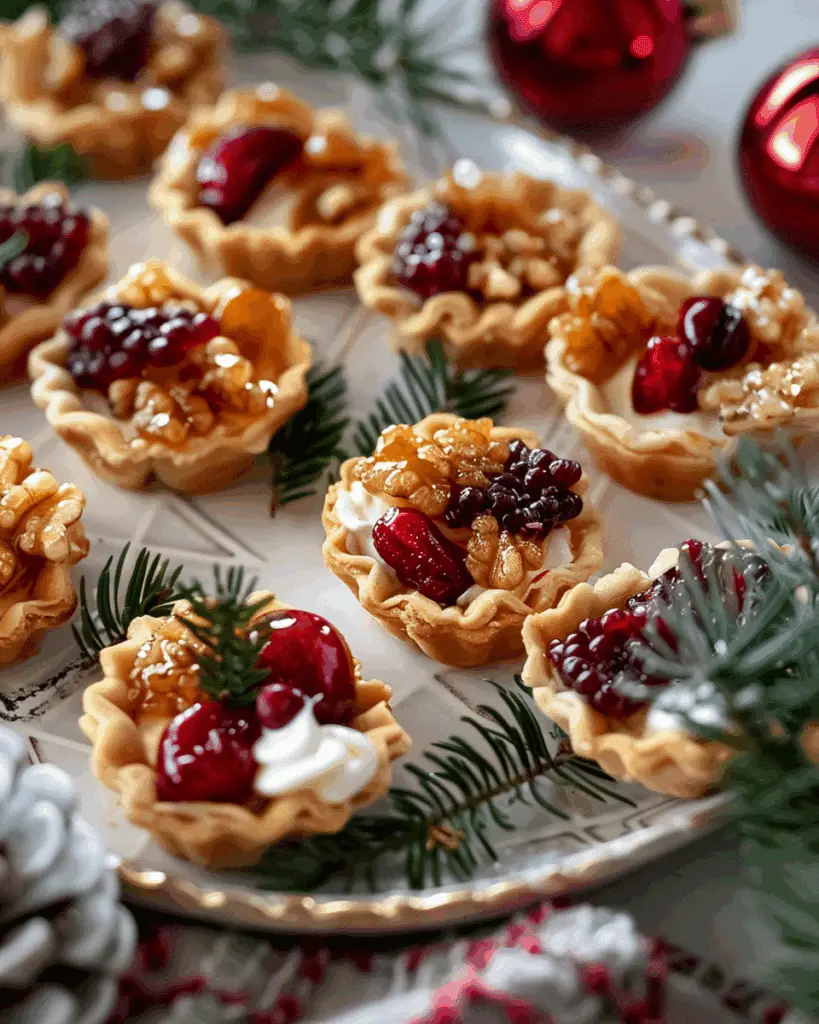 Cranberry Brie Phyllo Cups