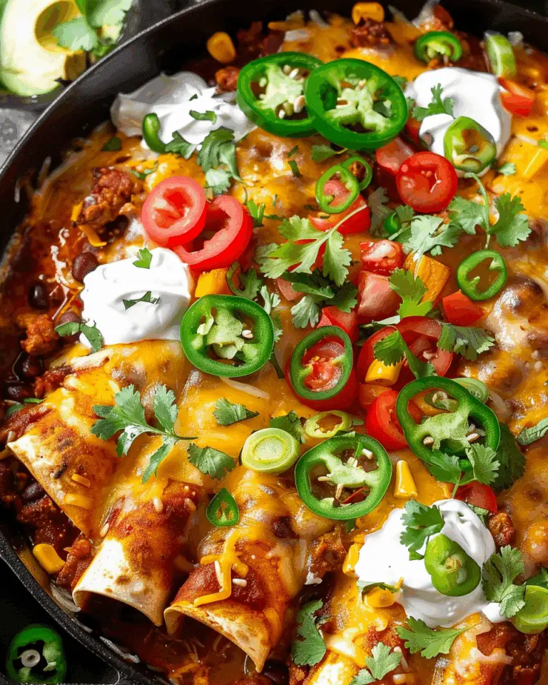 Beef Skillet Enchiladas