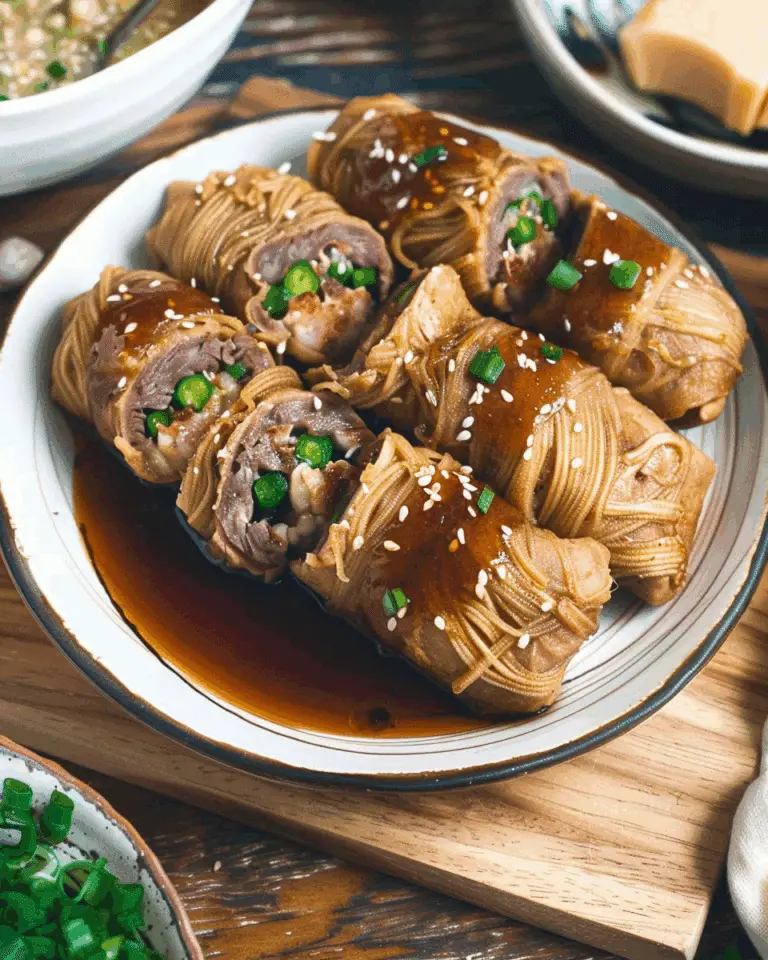 Easy Enoki Beef Rolls