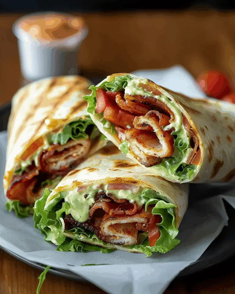 Gourmet BLT Wraps with Secret Sauce