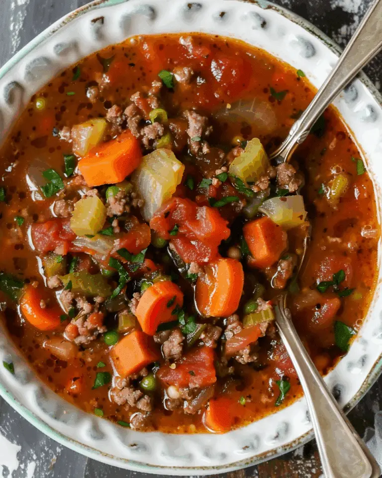 Crock Pot Healthy Hamburger Soup