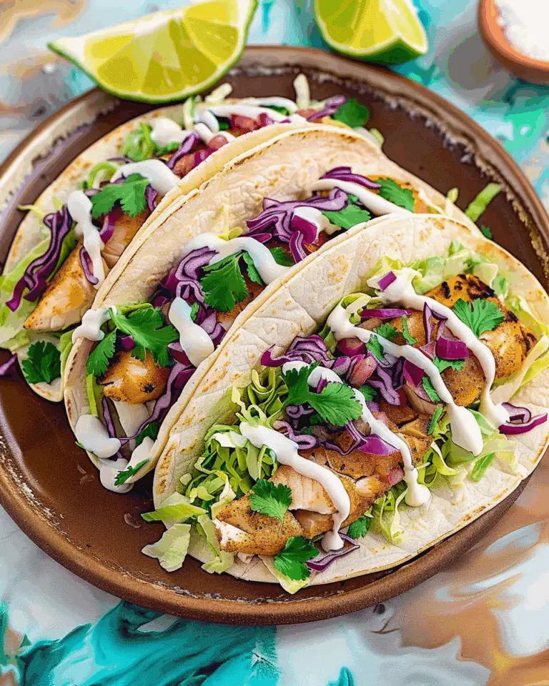 Fish Tacos Recipe with Best Fish Taco Sauce