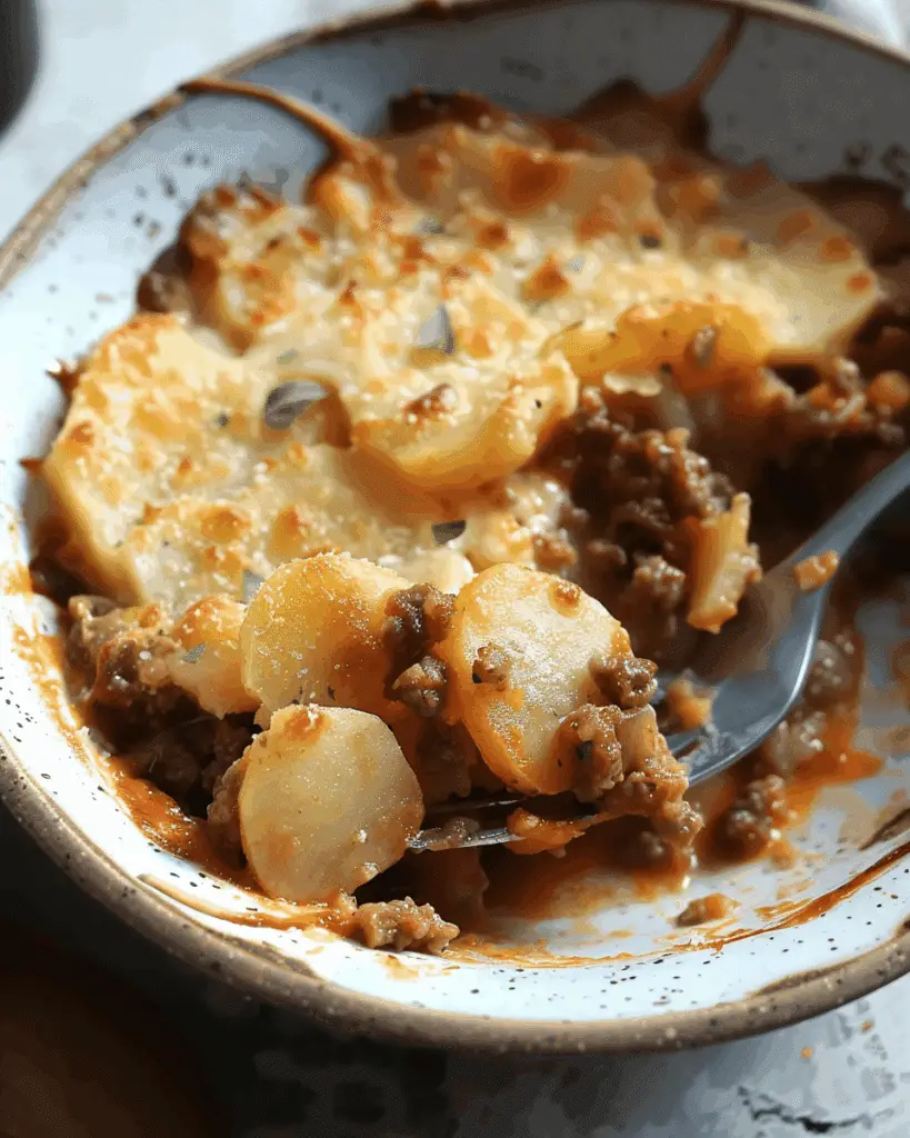 Potato Topped Mince Casserole