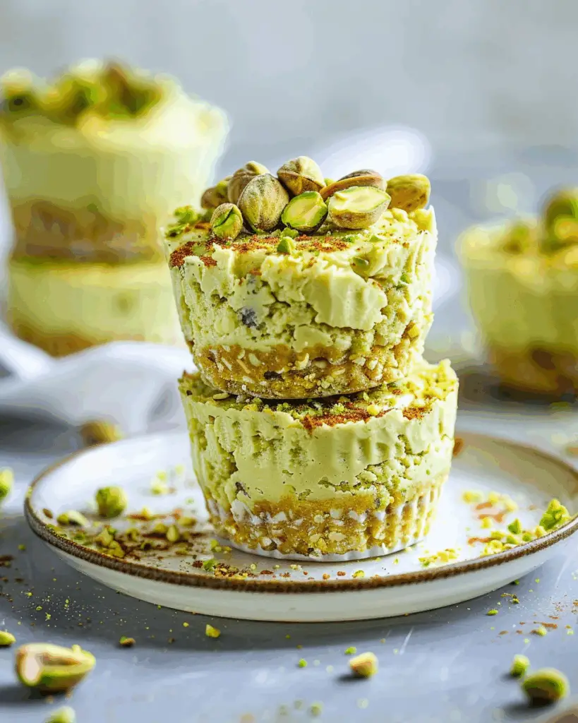 Mini Pistachio Cheesecake Cups