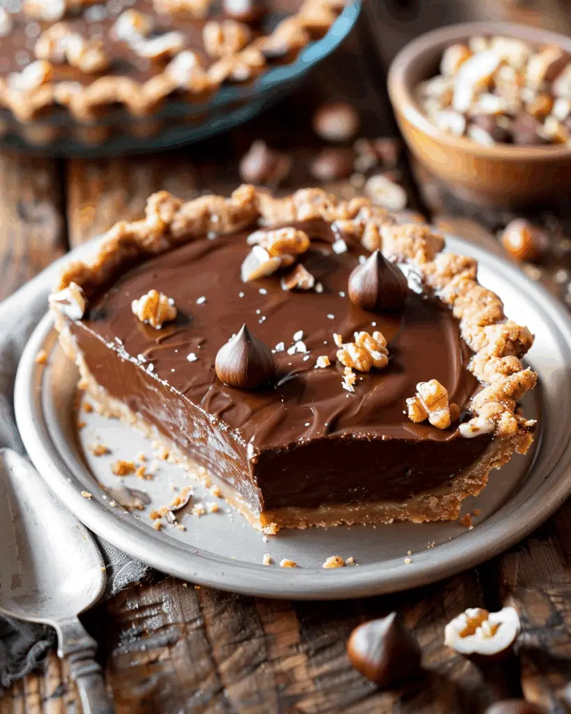 Nutella Tart with Toasted Hazelnut Crust
