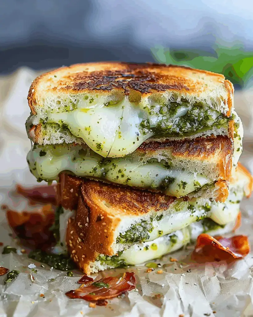 Sourdough Pesto Grilled Cheese