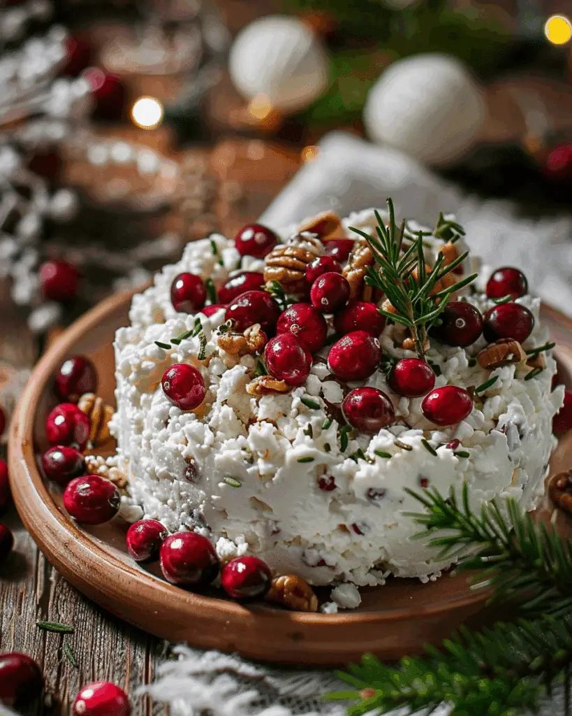 Whipped Feta With Cranberries and Walnuts Holiday Appetizer