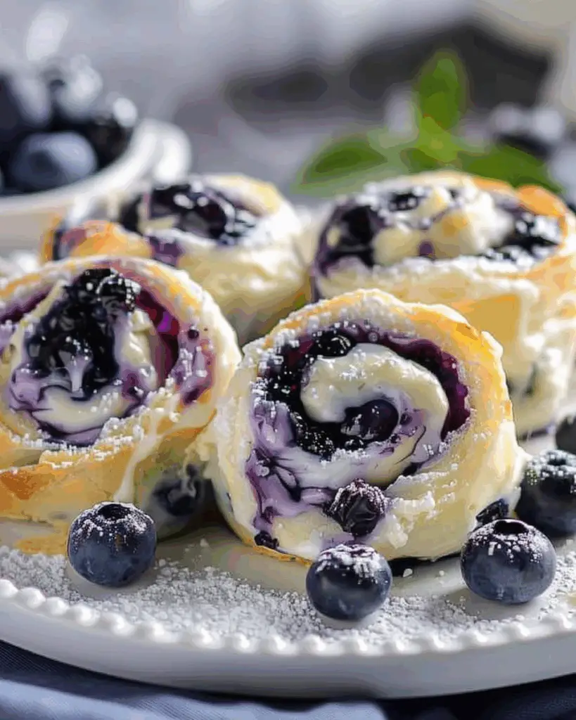 Blueberry Cheesecake Rolls