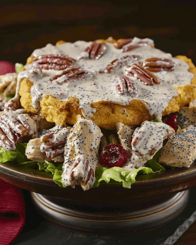 Cranberry Pecan Chicken Salad with Poppy Seed Dressing