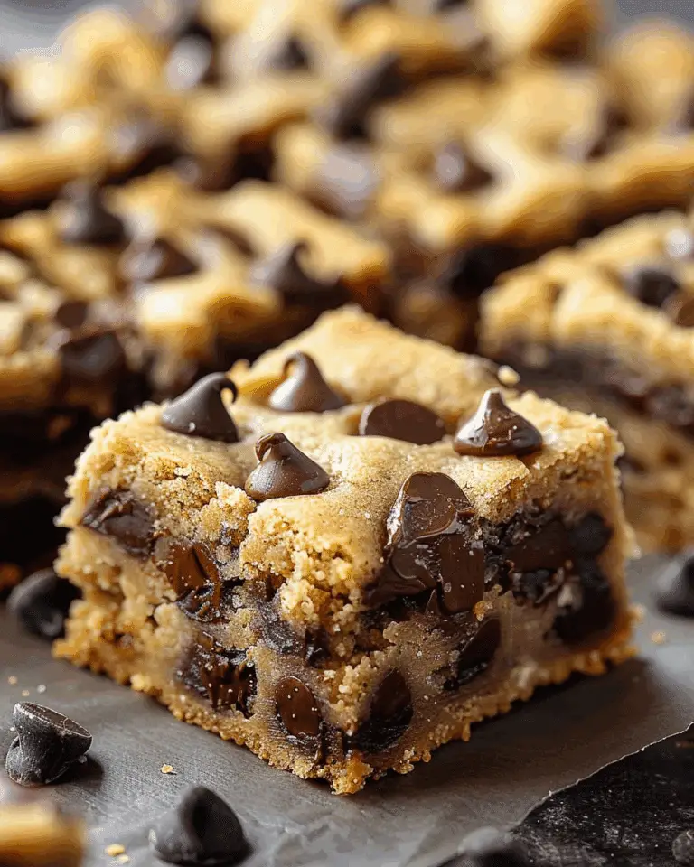 Lazy Chocolate Chip Cookie Bars