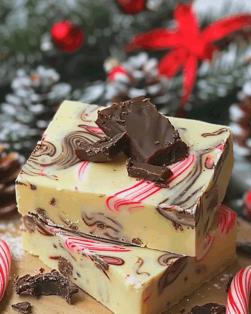 Peppermint Swirl Fudge