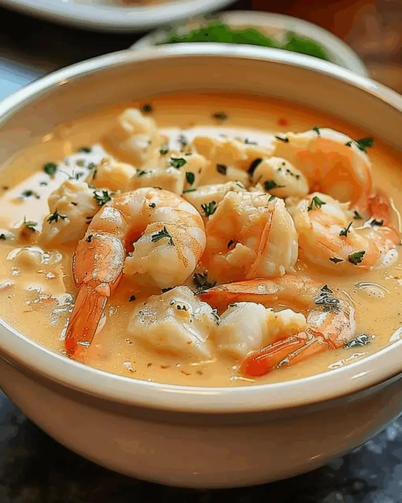 Seafood Bisque with Crab and Shrimp