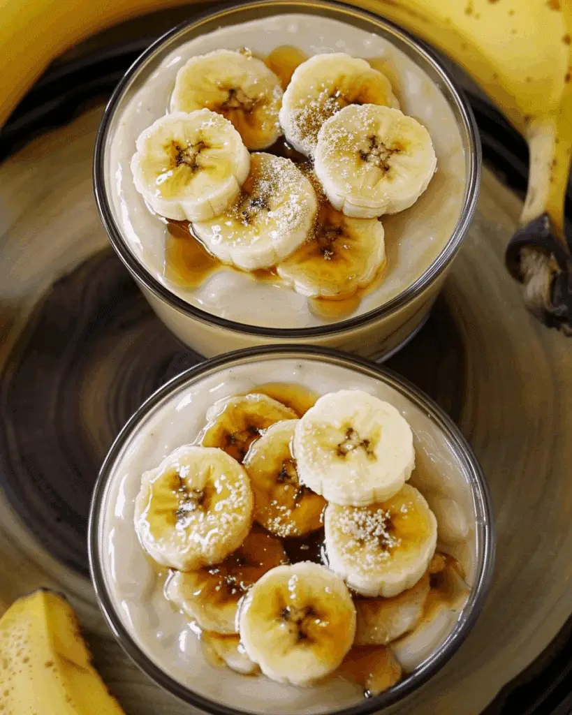 Slow Cooker Banana Foster Pudding