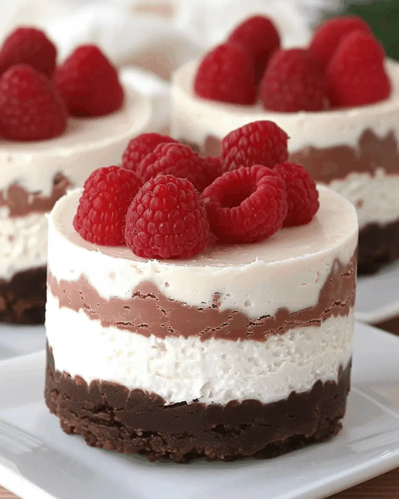 No-Bake Christmas Mini Cheesecakes