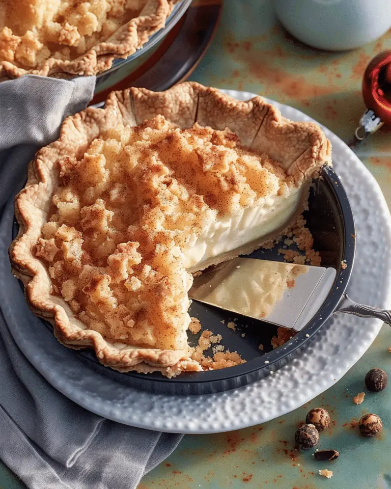 Christmas Eve Cinnamon-Vanilla Custard Pie – Creamy Holiday Dessert Magic
