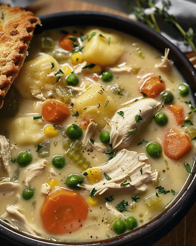 Southern Chicken Pot Pie Soup