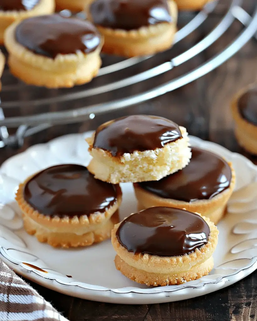Boston Cream Pie Cookie Bites