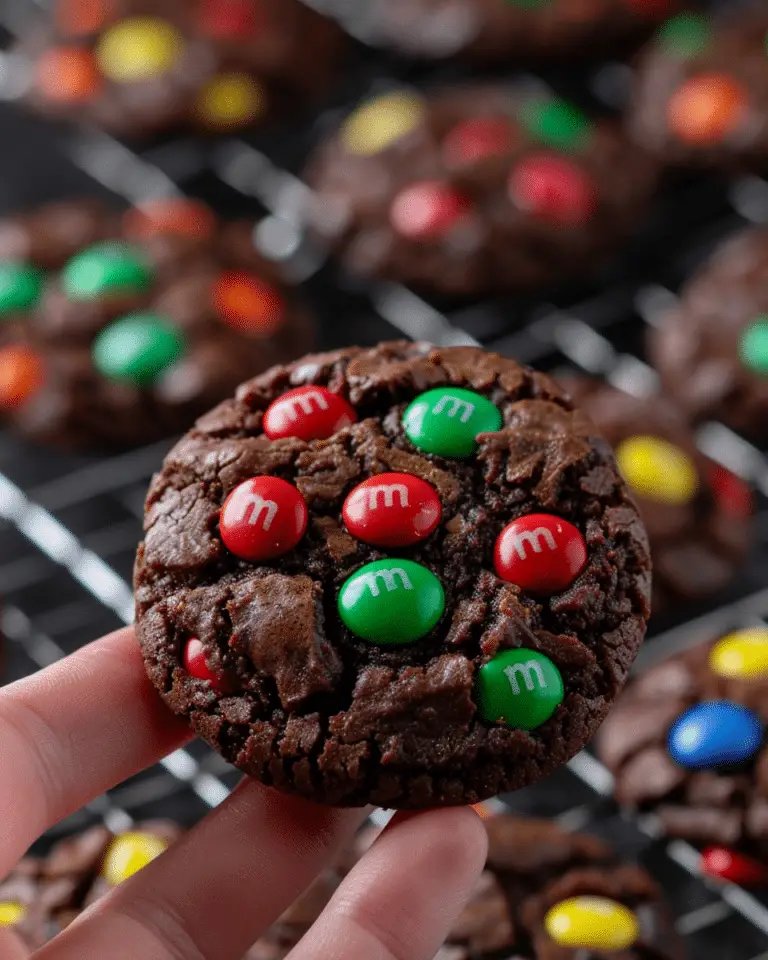 Double Chocolate M&M Cookies