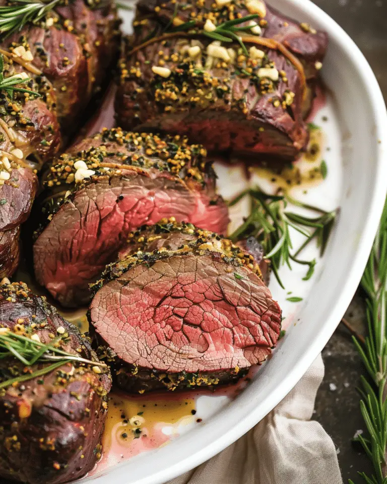 Beef Tenderloin Roast with Herbed Garlic Butter – A Foolproof Holiday Main