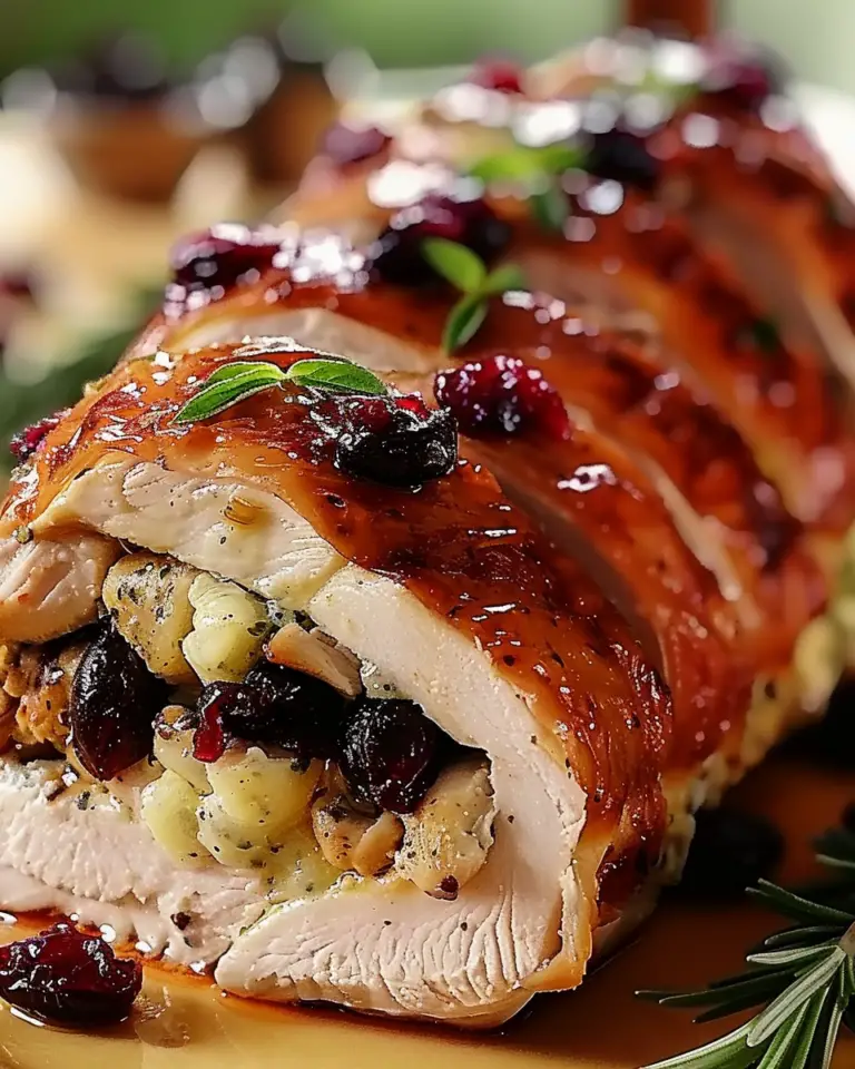 Impressive Cranberry Brie Stuffed Chicken