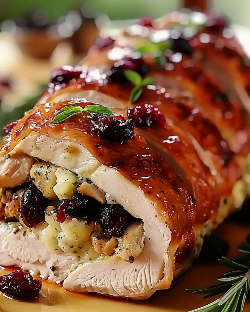 Impressive Cranberry Brie Stuffed Chicken