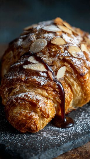 Holiday Gingerbread Almond Croissant