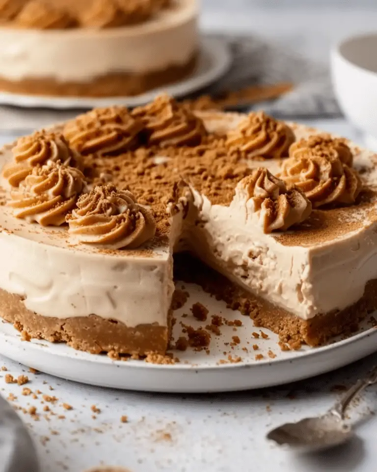 No Bake Biscoff Cheesecake Recipe