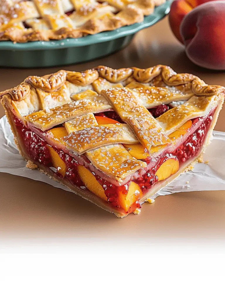 Raspberry Peach Pie Crust