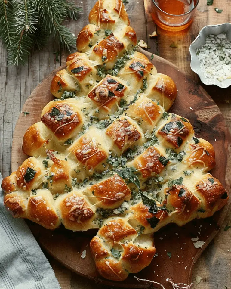 Cheesy Christmas Tree Bread
