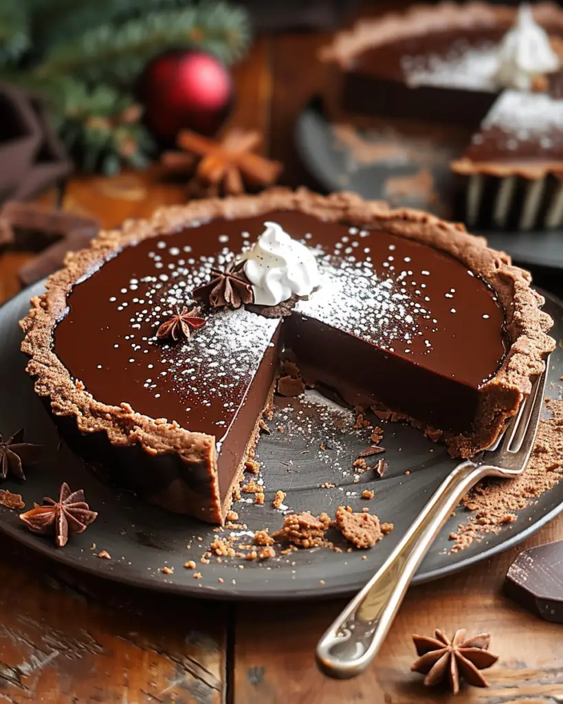 Gingerbread Chocolate Tart