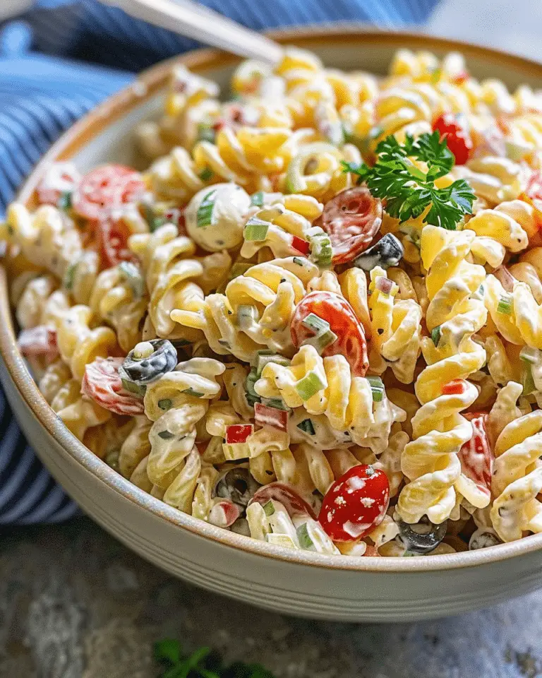 Easy Creamy Pasta Salad