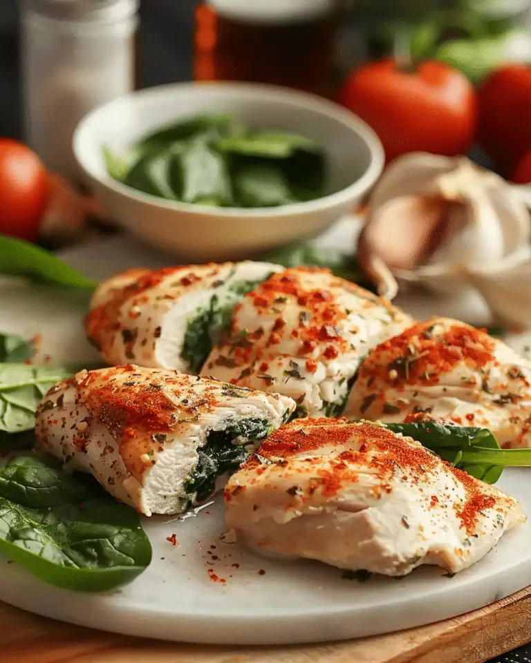 Spinach Stuffed Chicken Breasts